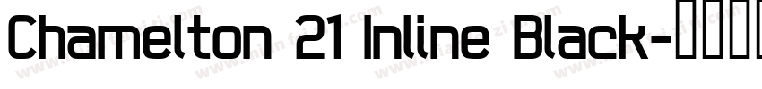 Chamelton 21 Inline Black字体转换